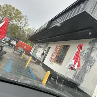 outside