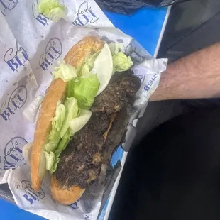 Hamburger has seen better days