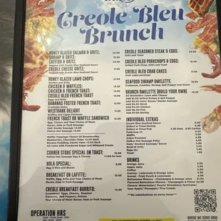 Brunch Menu