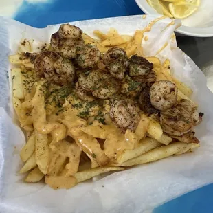 Bleu seafood fries