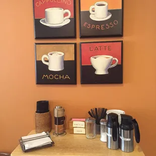 Coffee accessory station