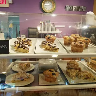 a display of pastries