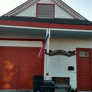 the front of the building