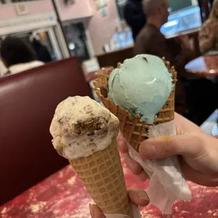 Miso butterscotch cookie and Dessert at Tiffany&apos;s (minty with chocolate sno-caps)