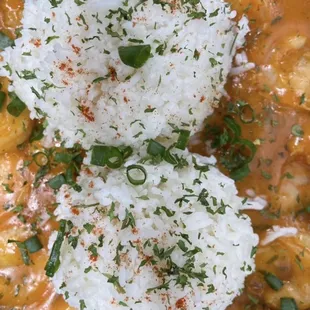 Cajun Shrimp Etoufee with rice