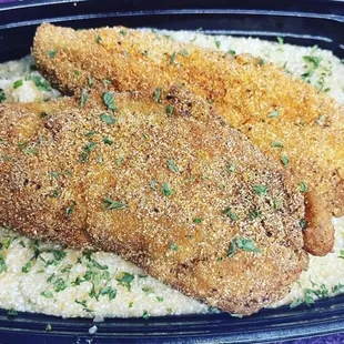 Spicy Creole Fish and Grits