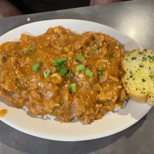 a plate of food on a table