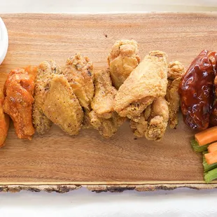 Crispy Wings come in four flavors