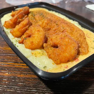 Blackened Catfish with Shrimp & Grits