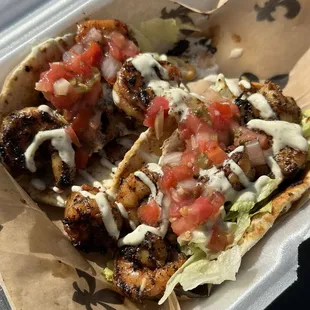Blackened shrimp tacos