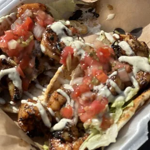 Blackened shrimp tacos