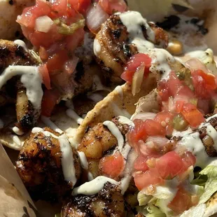 Blackened shrimp tacos