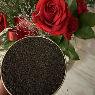 We sell Black Caviar in tins.