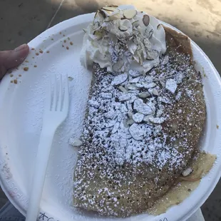 PB Bliss Crepe with Gluten free crepe