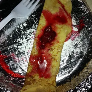 Lemon curd crepe