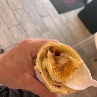 My crème brûlée crepe.
