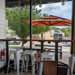 Interior and exterior seating