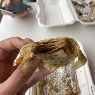 Brown Sugar and Cinnamon Crepe
