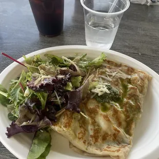 Chicken Basil Pesto Crepe