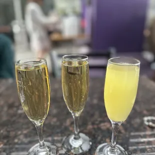 They even serve a variety of mimosa flavors