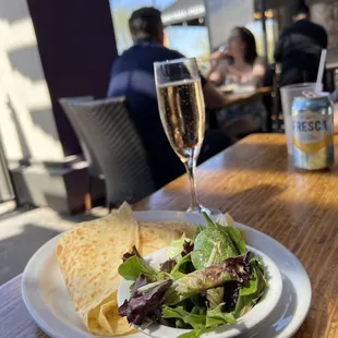 Tuna Melt crepe. It was good! Nice ambiance for a weekday lunch.