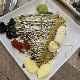 Pistachio Crepe