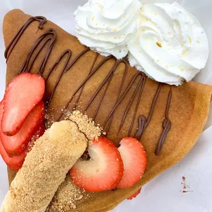 Strawberry Banana Crepe