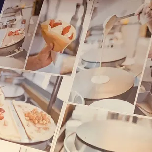 the process of making a crepe