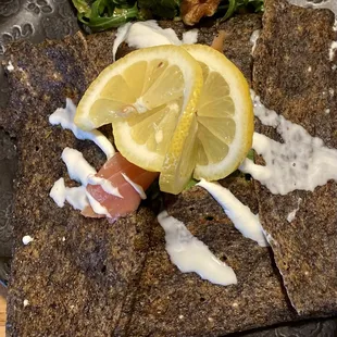 Salmon crepe