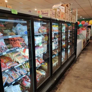 Frozen Siu Mai and food cooked with steaming