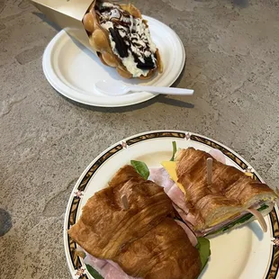 ham and cheese croissant