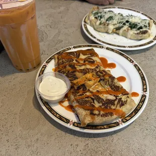 Buffalo Chicken Crepe