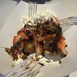 Nutella strawberry pancake bites were amazing!!