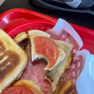 Small chicken on my sandwich