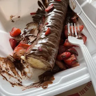 Banana Crepe Roll