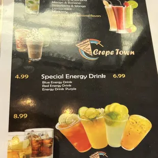 Lots of beverage options