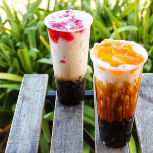 Cherry Milk &amp; Mango Milk