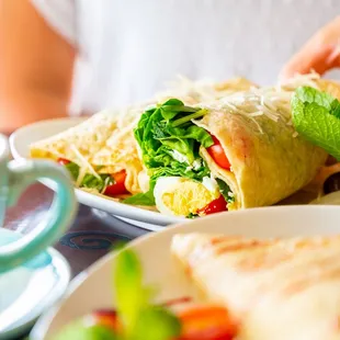 Egg Florentine Breakfast Crepe