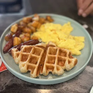 food, waffles