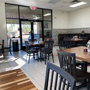 Inside dining area, clean and nice!