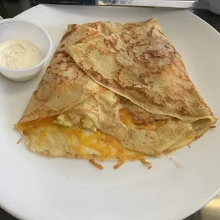 Broccoli and Cheese Crepes