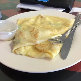 Chicken Pesto Crepe