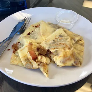 Bacon and Gouda Crepe