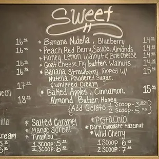 Menu board