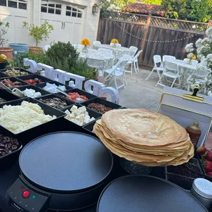 Dinner Catering with Creperie Saint Germain Crepe Station