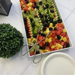 Fruit Salad Served as Side for Crepe Catering