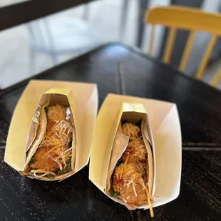 Crispy Shrimp Crepe Taco