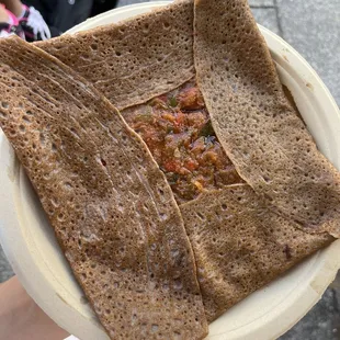 Ratatouille crepe