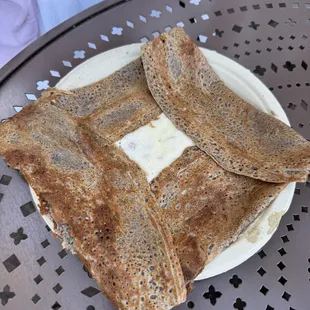 Bechamel, Cheese &amp; Ham Galette