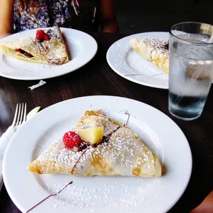 two plates of food